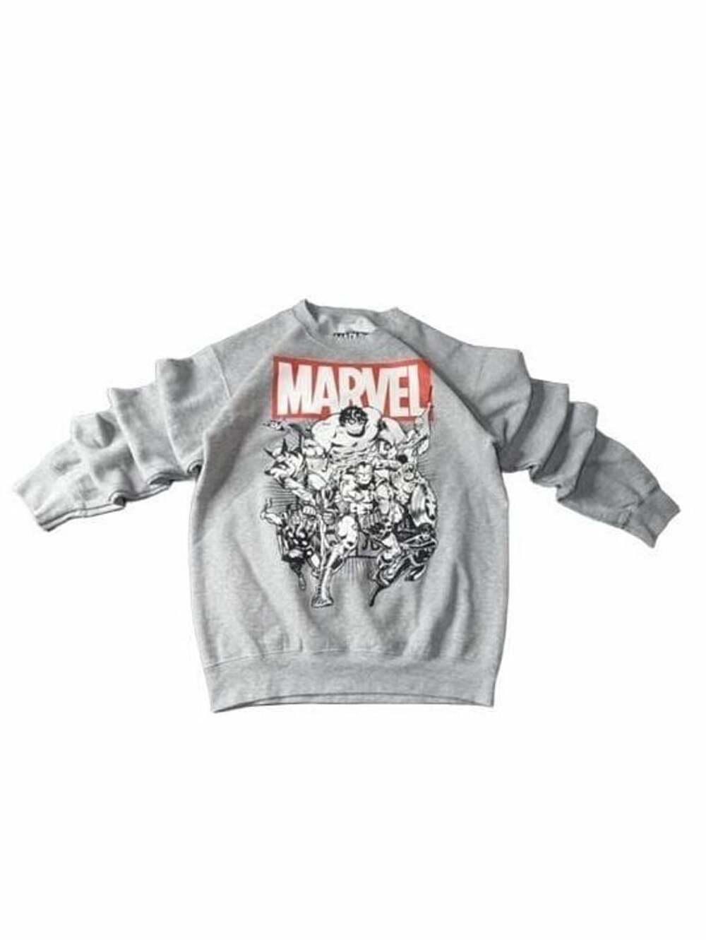 Marvel Avengers Comic Sweatshirt Size Small Gray Heroes Graphic Crewneck